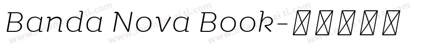 Banda Nova Book字体转换